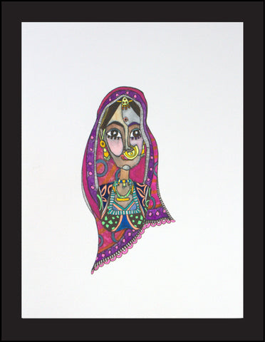 Tribal Woman: Portrait, 9"x12" Limited edition of 50, Archival Pigment Print (Saheli)