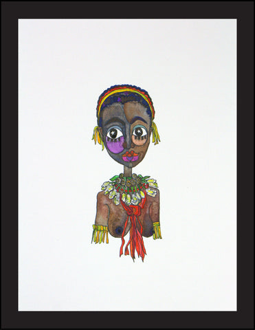 Tribal Woman: Portrait, 9"x12" Limited edition of 30, Archival Pigment Print (Dimu)