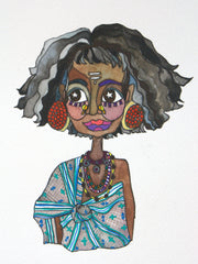 Tribal Woman: Portrait, 9"x12" Limited edition of 50, Archival Pigment Print (Kuttimalu)