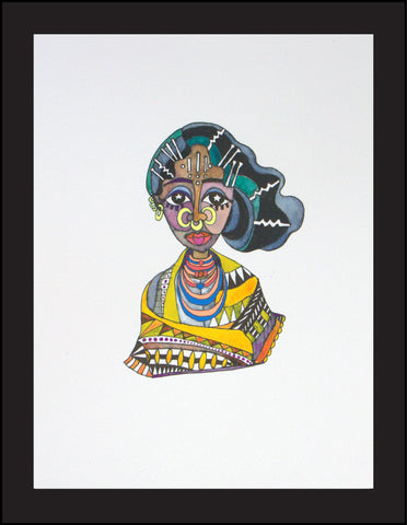 Tribal Woman: Portrait, 9"x12" Limited edition of 50, Archival Pigment Print (Rukmini)
